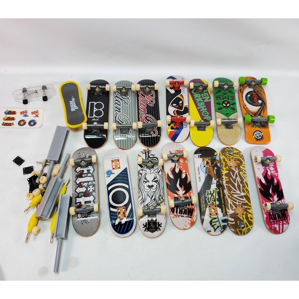 Tech Deck Fingerboard Lot Plan B Alien Workshop Santa Cruz Finesse Multi Color